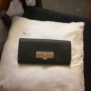 Black leather, Michael Kors, wallet